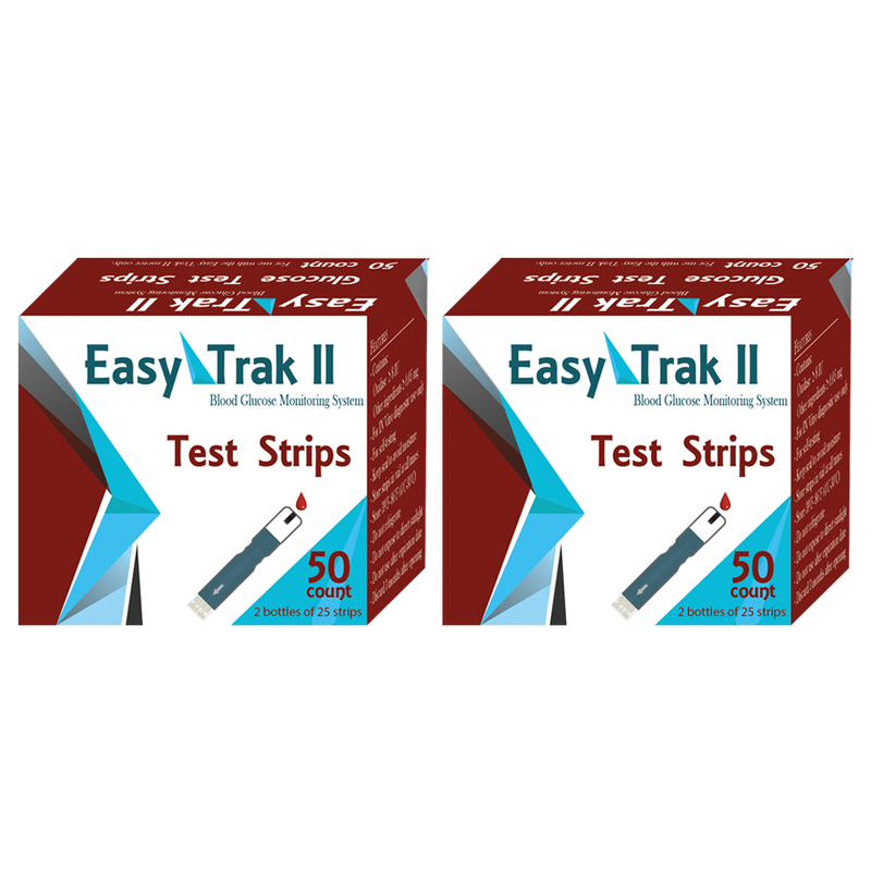 Easy Trak II Glucose Test Strips - 100 ct.