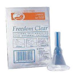 Coloplast Freedom Clear Male External Catheter with Kink-Resistant Nozzle Intermediate, 31mm, Latex-Free - Case of 100 - Total Diabetes Supply
