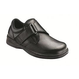 Broadway Men's Comfort - Velcro Strap - Diabetic Shoes - Black - Total Diabetes Supply
