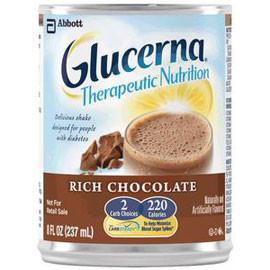 Abbott Nutrition Glucerna Shake Ready-to-Drink Rich Chocolate with Carb Steady 237mL Bottle, Gluten-free - One Each - Total Diabetes Supply

