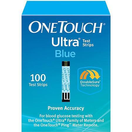 OneTouch Ultra Blue Glucose Test Strips - 100 ct. - Total Diabetes Supply
