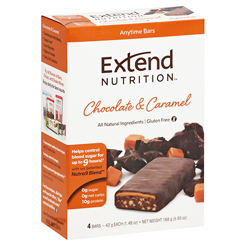 Extend Nutrition Anytime Bar - Chocolate & Caramel - 15 Pack