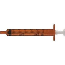 Becton Dickinson Oral Syringe with Tip Cap, 3mL, Amber, Latex-free - Case of 500 - Total Diabetes Supply

