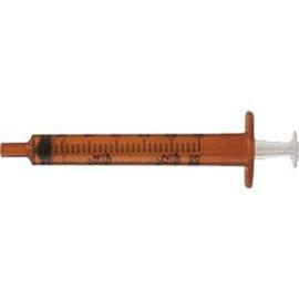 Becton Dickinson Oral Syringe with Tip Cap, 3mL, Amber, Latex-free - Case of 500 - Total Diabetes Supply
