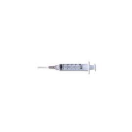 Becton Dickinson 5mL Luer-Lok Syringe with PrecisionGlide Needle 21G x 1" L, Regular Bevel - Box of 100 - Total Diabetes Supply
