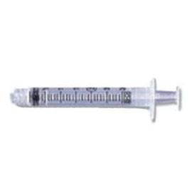 Becton Dickinson Luer-Lok Tip Syringe, 3mL, Sterile, Latex-free, 1/10 mL Graduation - Each - Total Diabetes Supply
