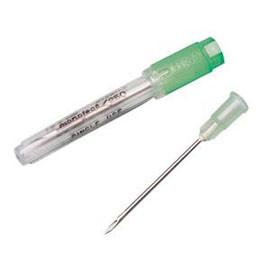Kendall Healthcare Monoject Rigid Pack Short Bevel Hypodermic Needle with Polypropylene Hub 18G x 1" L, Green, with Epoxy Insert, Tribeveled, Ultra-sharp, Sterile, Single-use - Box of 100 - Total Diabetes Supply
