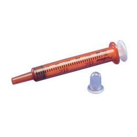 Kendall Healthcare Monoject Clear Oral Medication Syringe 6mL with Separate Ribbed Tip Caps, Polypropylene Barrel and Plunger Rod, Latex-free Plunger Tip, Oral Feeding Luer Tip, Permanent Heat-etched Dual Graduations, Nonsterile, Latex-free - Box of 100 - Total Diabetes Supply
