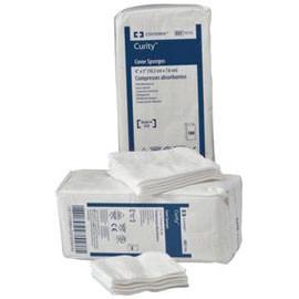 Curity Non Sterile Cover Sponge 4" L x 4" W, Filled with Layer of Cellulose Wadding Covered with Non Woven Fabric - Pack of 100 - Total Diabetes Supply
