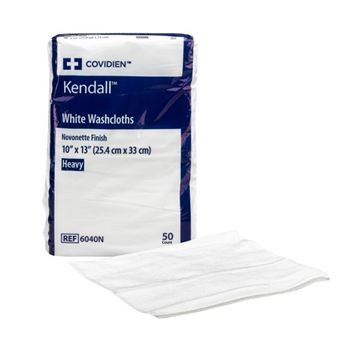 Kendall White Washcloth 10" x 13" - Pack of 50
