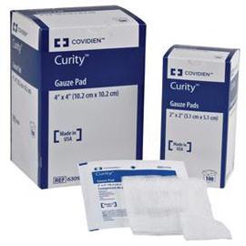Kendall Healthcare Curity Sterile Gauze Pad, 12 Ply, 4" x 4" - Box of 100 - Total Diabetes Supply
