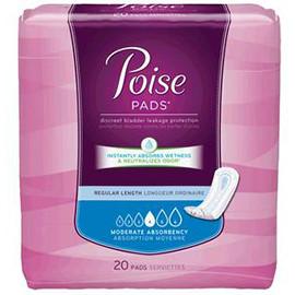 Kimberly Clark Poise Pads Moderate Absorbency, Soft Comfort-Dry-Cover, 11" - One pkg of 20 each - Total Diabetes Supply
