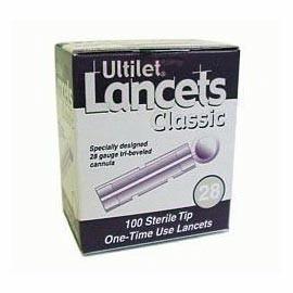 Ultilet Lancet w/ Sterile Tip 28G - 100 ct. - Total Diabetes Supply
