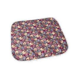 Salk Company CareFor Deluxe Designer Print Reusable Chair Pad 17" x 17", Floral Print Printed Top Sheet, Three-Layer Construction, Anti-Fungal Finish - Total Diabetes Supply
