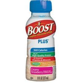 Boost Plus Nutritional Energy Drink 8 oz, Creamy Strawberry, 360 Cal - Case of 24 - Total Diabetes Supply
