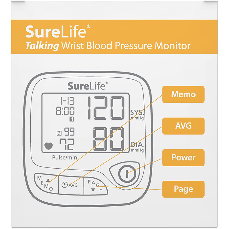 SureLife Premium Talking Wrist Blood Pressure Monitor