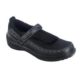 Chickasaw women's Mary Jane - Hook & Loop Strap - Ventilated - Diabetic Shoes - Navy - Total Diabetes Supply
