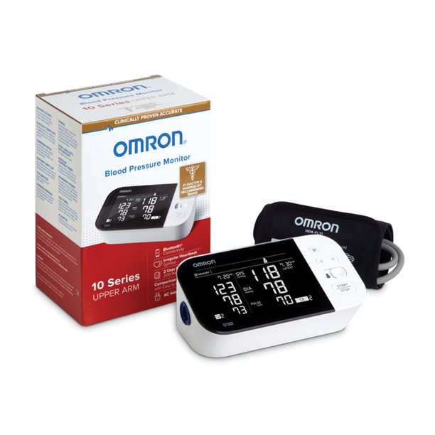 Omron 10 Series Upper Arm Blood Pressure Monitor - 7.5" x 4.7" x 3.3"