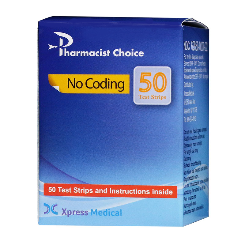Pharmacist Choice Clever Choice Voice Glucose Test Strips - 50 ct. - Exp. 11/19/2023
