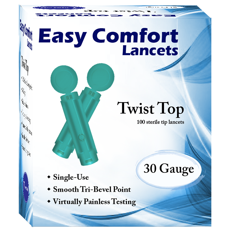 Easy Comfort Twist Top Lancets 30G 100 ct.