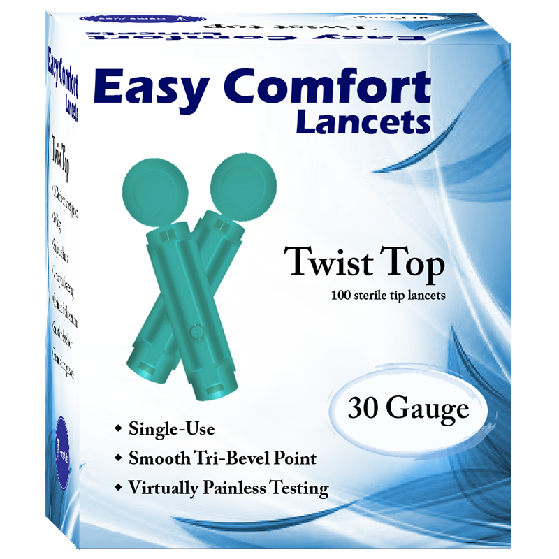 Easy Comfort Twist Top Lancets 30G - 100 ct.