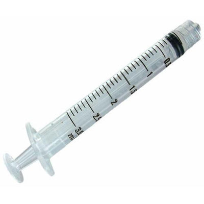 Syringes with Needle, Luer-lock Tip, 3cc
