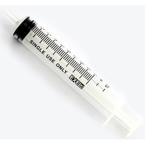 10-12cc Syringe Only, Luer Slip with cap - Box of 100