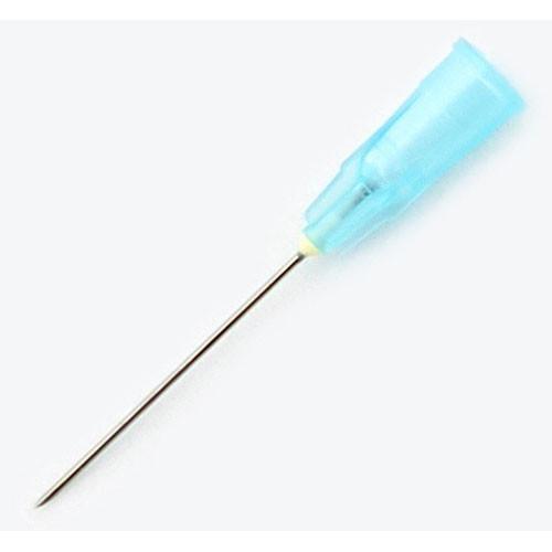 Hypodermic Needle, Regular Bevel, 23g x 1, Light Blue - Box of 100