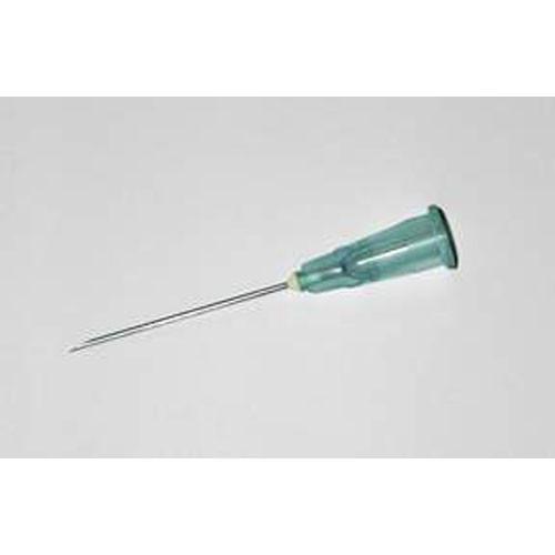Hypodermic Needle, Regular Bevel, 21g x 1, Green - Box of 100