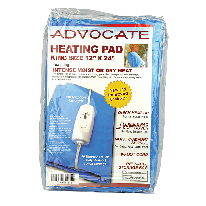 Advocate Electric Heating Pad - King | Total Diabetes Supply