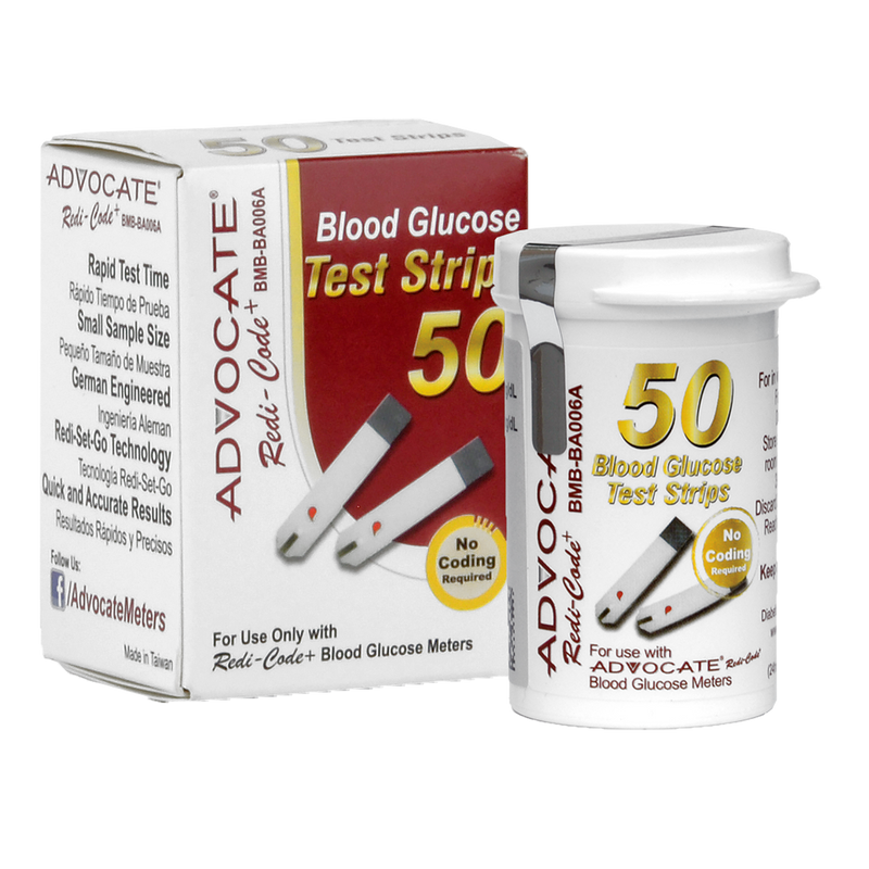 Advocate Redi-Code Plus Glucose Test Strips - 50 ct.