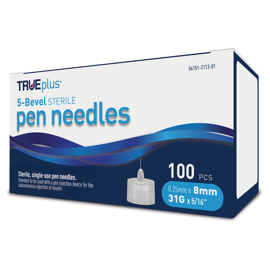 Advocate Short Pen Needles - 31G 8mm 5/16 - BX 100