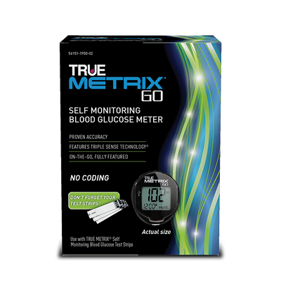 TRUE METRIX GO® Glucose Meter Starter Kit with USB Data Cable