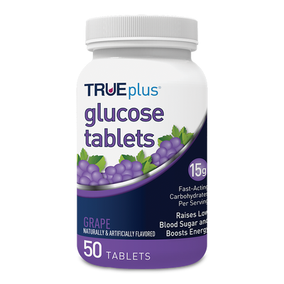 TRUEplus Glucose Tabs - Grape 50 ct.