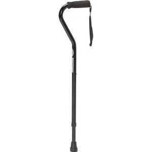 Cardinal Health Offset Push Button Cane, 250 Lb Weight Capacity - Each