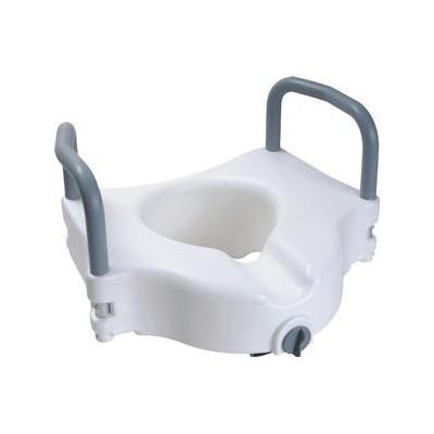 Cardinal Health Raised Toilet Seat With Arms And Lock, 5" - Each