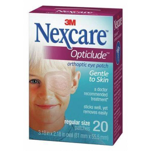 3M Nexcare Opticlude Orthoptic Eye Patch Regular 3-1/4" x 2-1/4", Breathable, Latex-free (20 pcs. per box)