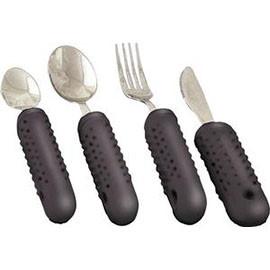 Alimed Grip Utensil Set, Stainless Steel, Bendable - Pack of 4 each - Total Diabetes Supply
