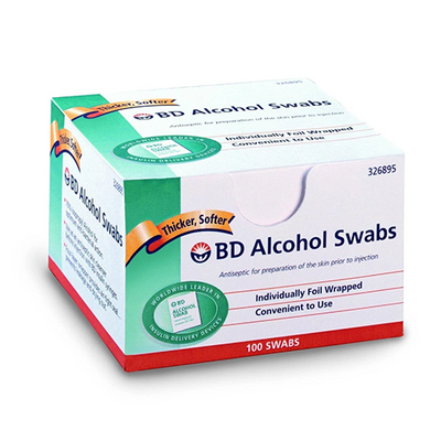 BD Single Use Alcohol Swabs Alcohol Wipes Bulk
