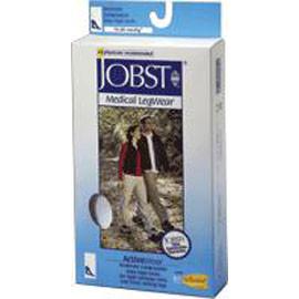 BSN Jobst Activewear Knee High Firm Compression Socks Extra-large, Cool White, Closed Toe, Unisex, Latex-free - Pair of 2 - Total Diabetes Supply
