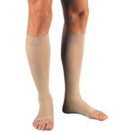 BSN Jobst Relief Knee High Extra Firm Compression Stockings Medium, Beige, Open Toe, Unisex, Latex-free - 1 Pair - Total Diabetes Supply
