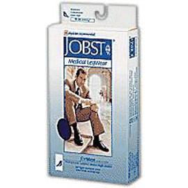BSN Jobst Men's Knee High Ribbed Compression Socks Extra-large, Black, Closed Toe, Latex-free - 1 Pair - Total Diabetes Supply

