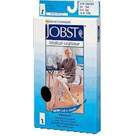 BSN Jobst Opaque Knee High Moderate Compression Stockings Small, Closed Toe, Classic Black, Latex-free - 1 Pair - Total Diabetes Supply
