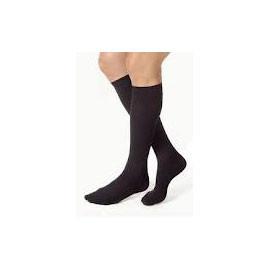 BSN Jobst Opaque Knee High Moderate Compression Stockings Large, Classic Black, Closed Toe, Latex-free - 1 Pair - Total Diabetes Supply
