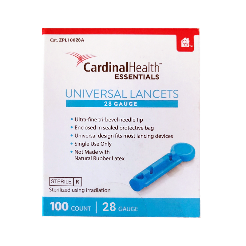 Cardinal Health Essentials Universal Lancets 28G - 100 ct.