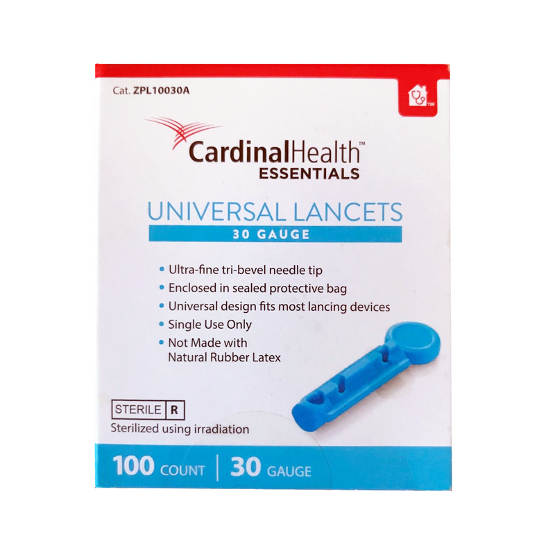 Cardinal Health Essentials Universal Lancets 30G - 100 ct.
