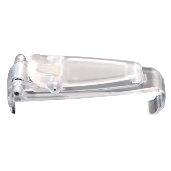Paradigm 5 and 7 Series Pump Clip With Hinge, Clear, Lock Feature replaces Medtronic Minimed MMT640CLI 7 Series Clear Belt Clip