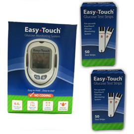 EasyTouch Glucose Monitor Kit Combo (Meter Kit and Test Strips 100ct) - Total Diabetes Supply
