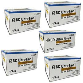 BD Ultra-Fine Insulin Syringes Short Needle 31g 1/2cc 5/16in 90/bx Case of 5 - (328290) - Total Diabetes Supply

