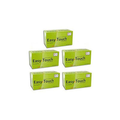 Case of 5 EasyTouch Insulin Syringe - 29G .5CC 1/2" - BX 100 - Total Diabetes Supply
